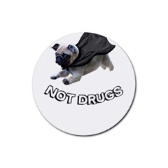 Do Pugs Rubber Coaster (round) 