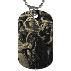 Group Of Candombe Drummers At Carnival Parade Of Uruguay Dog Tag (one Side) by dflcprints