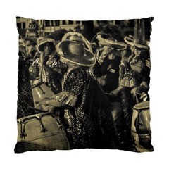 Group Of Candombe Drummers At Carnival Parade Of Uruguay Standard Cushion Case (one Side)  by dflcprints