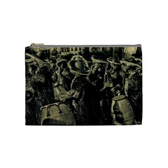 Group Of Candombe Drummers At Carnival Parade Of Uruguay Cosmetic Bag (medium)  by dflcprints