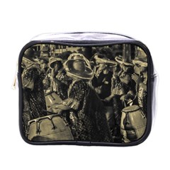 Group Of Candombe Drummers At Carnival Parade Of Uruguay Mini Toiletries Bags by dflcprints