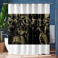 Group Of Candombe Drummers At Carnival Parade Of Uruguay Shower Curtain 60  X 72  (medium)  by dflcprints