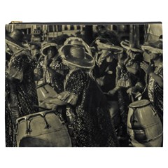 Group Of Candombe Drummers At Carnival Parade Of Uruguay Cosmetic Bag (xxxl)  by dflcprints