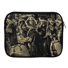 Group Of Candombe Drummers At Carnival Parade Of Uruguay Apple Ipad 2/3/4 Zipper Cases by dflcprints