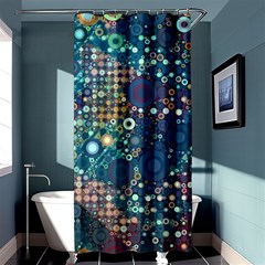 Blue Bubbles Shower Curtain 36  X 72  (stall)  by KirstenStar