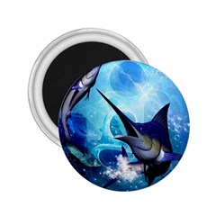 Awersome Marlin In A Fantasy Underwater World 2 25  Magnets by FantasyWorld7