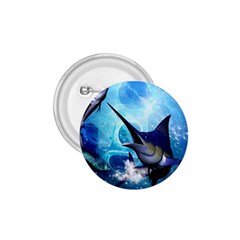 Awersome Marlin In A Fantasy Underwater World 1 75  Buttons by FantasyWorld7