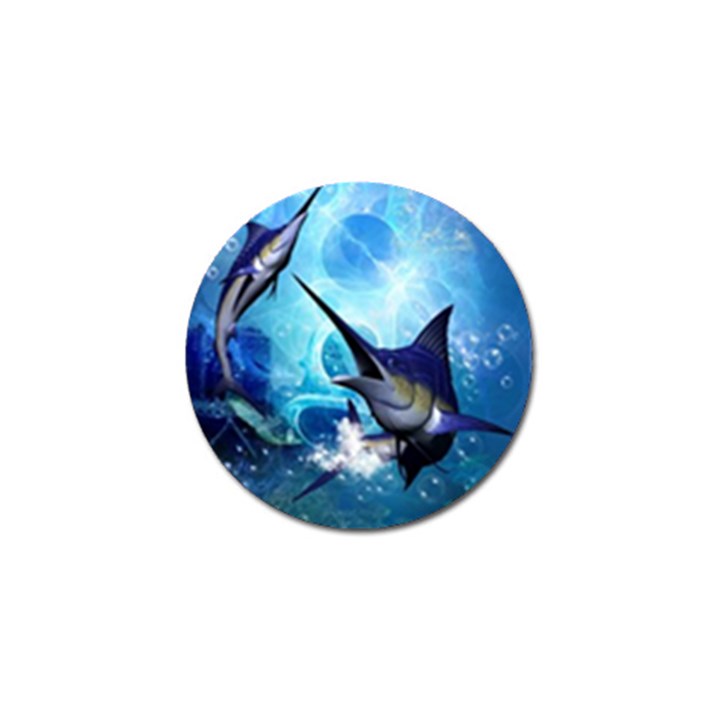 Awersome Marlin In A Fantasy Underwater World Golf Ball Marker (4 pack)