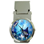 Awersome Marlin In A Fantasy Underwater World Money Clip Watches Front