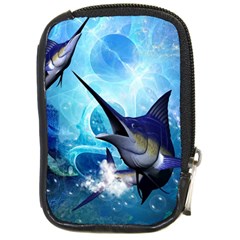 Awersome Marlin In A Fantasy Underwater World Compact Camera Cases by FantasyWorld7