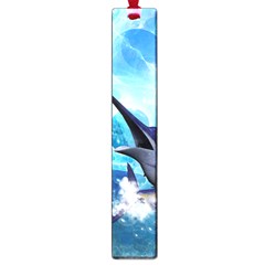 Awersome Marlin In A Fantasy Underwater World Large Book Marks by FantasyWorld7