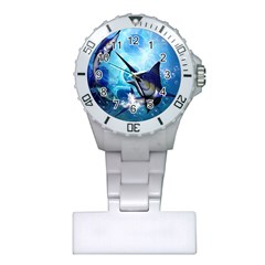 Awersome Marlin In A Fantasy Underwater World Nurses Watches by FantasyWorld7