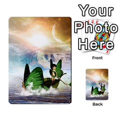 Cute Fairy In A Butterflies Boat In The Night Multi-purpose Cards (rectangle)  by FantasyWorld7