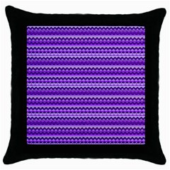 Purple Tribal Pattern Throw Pillow Cases (black) by KirstenStar