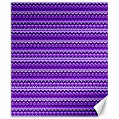 Purple Tribal Pattern Canvas 8  X 10  by KirstenStar