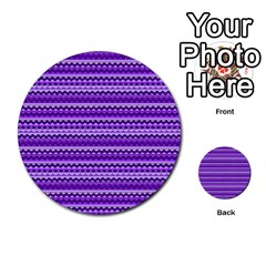 Purple Tribal Pattern Multi-purpose Cards (round)  by KirstenStar