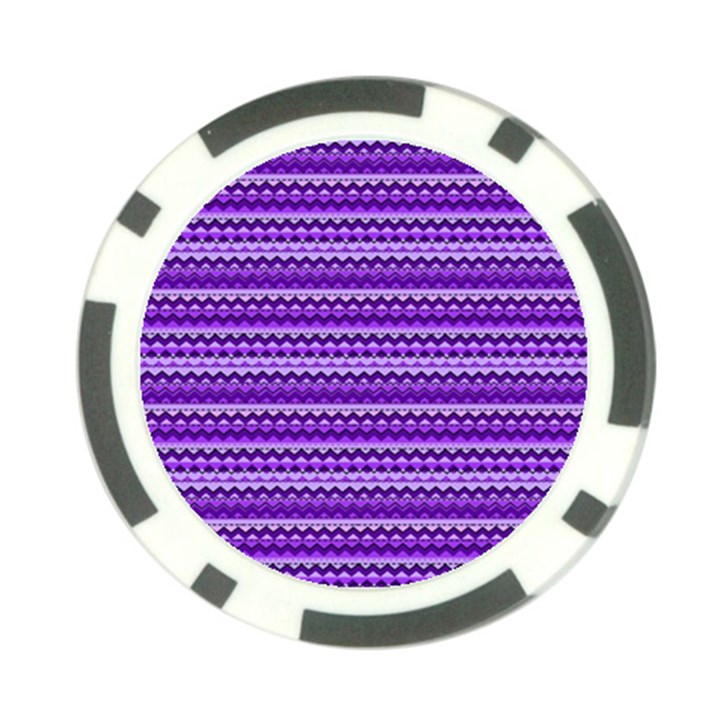 Purple Tribal Pattern Poker Chip Card Guards (10 pack) 