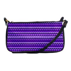 Purple Tribal Pattern Shoulder Clutch Bags by KirstenStar