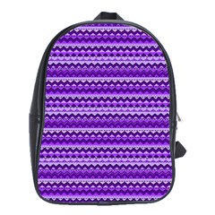 Purple Tribal Pattern School Bags (xl)  by KirstenStar