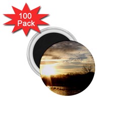 Setting Sun At Lake 1 75  Magnets (100 Pack)  by trendistuff