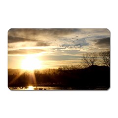 Setting Sun At Lake Magnet (rectangular) by trendistuff