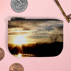 Setting Sun At Lake Mini Coin Purses by trendistuff