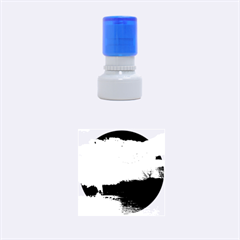 Setting Sun At Lake Rubber Round Stamps (small) by trendistuff