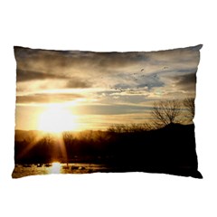 Setting Sun At Lake Pillow Cases (two Sides) by trendistuff