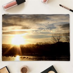 Setting Sun At Lake Cosmetic Bag (xxl)  by trendistuff