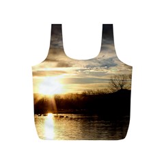 Setting Sun At Lake Full Print Recycle Bags (s)  by trendistuff