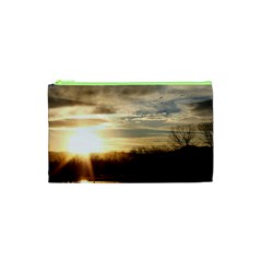 Setting Sun At Lake Cosmetic Bag (xs) by trendistuff