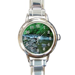 Rocky Stream Round Italian Charm Watches by trendistuff