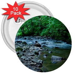 Rocky Stream 3  Buttons (10 Pack)  by trendistuff