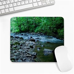 Rocky Stream Large Mousepads by trendistuff