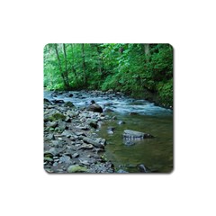 Rocky Stream Square Magnet by trendistuff