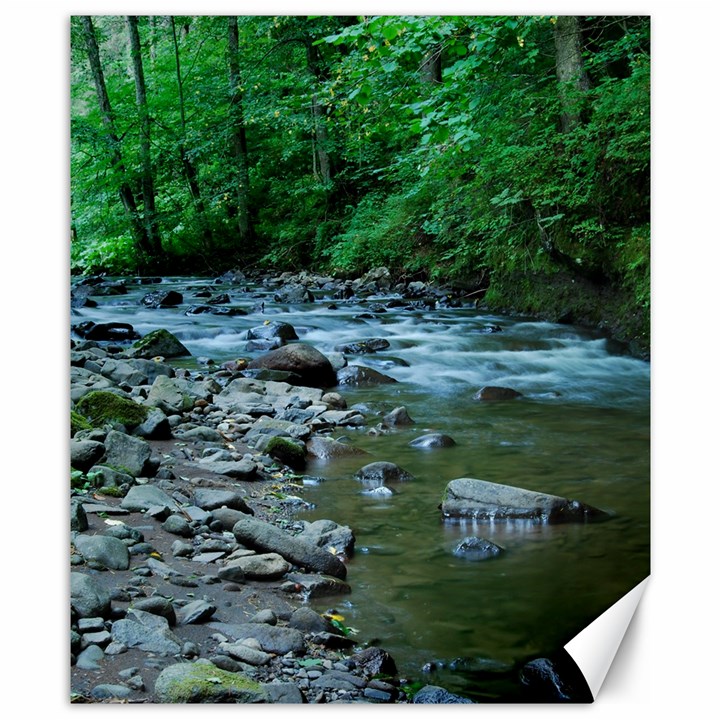 ROCKY STREAM Canvas 8  x 10 