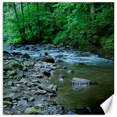 Rocky Stream Canvas 16  X 16   by trendistuff