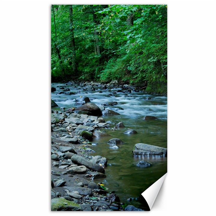 ROCKY STREAM Canvas 40  x 72  