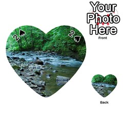 Rocky Stream Playing Cards 54 (heart)  by trendistuff