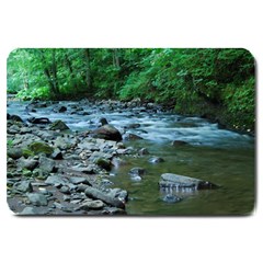 Rocky Stream Large Doormat  by trendistuff