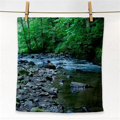 Rocky Stream Face Towel by trendistuff