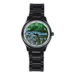 Rocky Stream Stainless Steel Round Watches by trendistuff