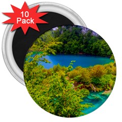 Plitvice, Croatia 3  Magnets (10 Pack)  by trendistuff