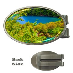 Plitvice, Croatia Money Clips (oval)  by trendistuff