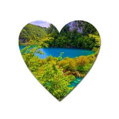 Plitvice, Croatia Heart Magnet by trendistuff