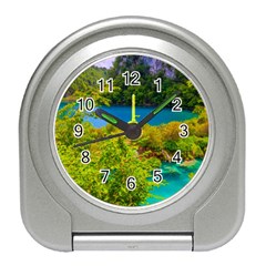 Plitvice, Croatia Travel Alarm Clocks by trendistuff