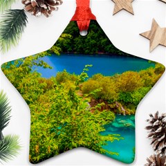 Plitvice, Croatia Star Ornament (two Sides)  by trendistuff