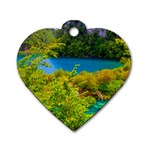 PLITVICE, CROATIA Dog Tag Heart (One Side) Front