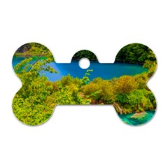 Plitvice, Croatia Dog Tag Bone (two Sides) by trendistuff