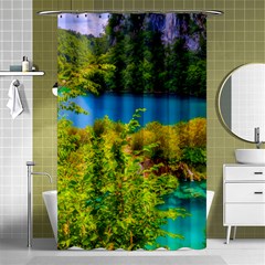 Plitvice, Croatia Shower Curtain 48  X 72  (small)  by trendistuff